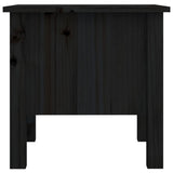 Side Tables 2 pcs Black 40x40x39 cm Solid Wood Pine - Extra Image