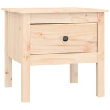 Side Table 50x50x49 cm Solid Wood Pine - Front View