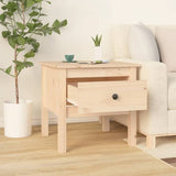 Side Table 50x50x49 cm Solid Wood Pine