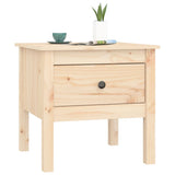 Side Table 50x50x49 cm Solid Wood Pine - Top-Down View