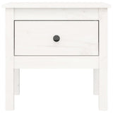Side Tables 2 pcs White 50x50x49 cm Solid Wood Pine