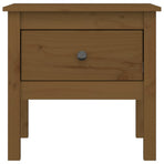 Side Table Honey Brown 50x50x49 cm Solid Wood Pine