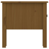 Side Table Honey Brown 50x50x49 cm Solid Wood Pine - Low Angle