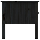 Side Tables 2 pcs Black 50x50x49 cm Solid Wood Pine