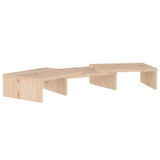Monitor Stand 60x24x10.5 cm Solid Wood Pine - Front View