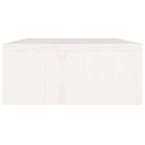 Monitor Stand White 60x24x10.5 cm Solid Wood Pine