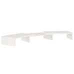 Monitor Stand White 80x24x10.5 cm Solid Wood Pine
