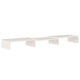 Monitor Stand White 80x24x10.5 cm Solid Wood Pine - Top-Down View