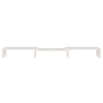 Monitor Stand White 80x24x10.5 cm Solid Wood Pine