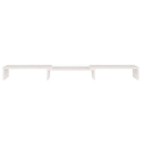Monitor Stand White 80x24x10.5 cm Solid Wood Pine - 45-Degree Angle
