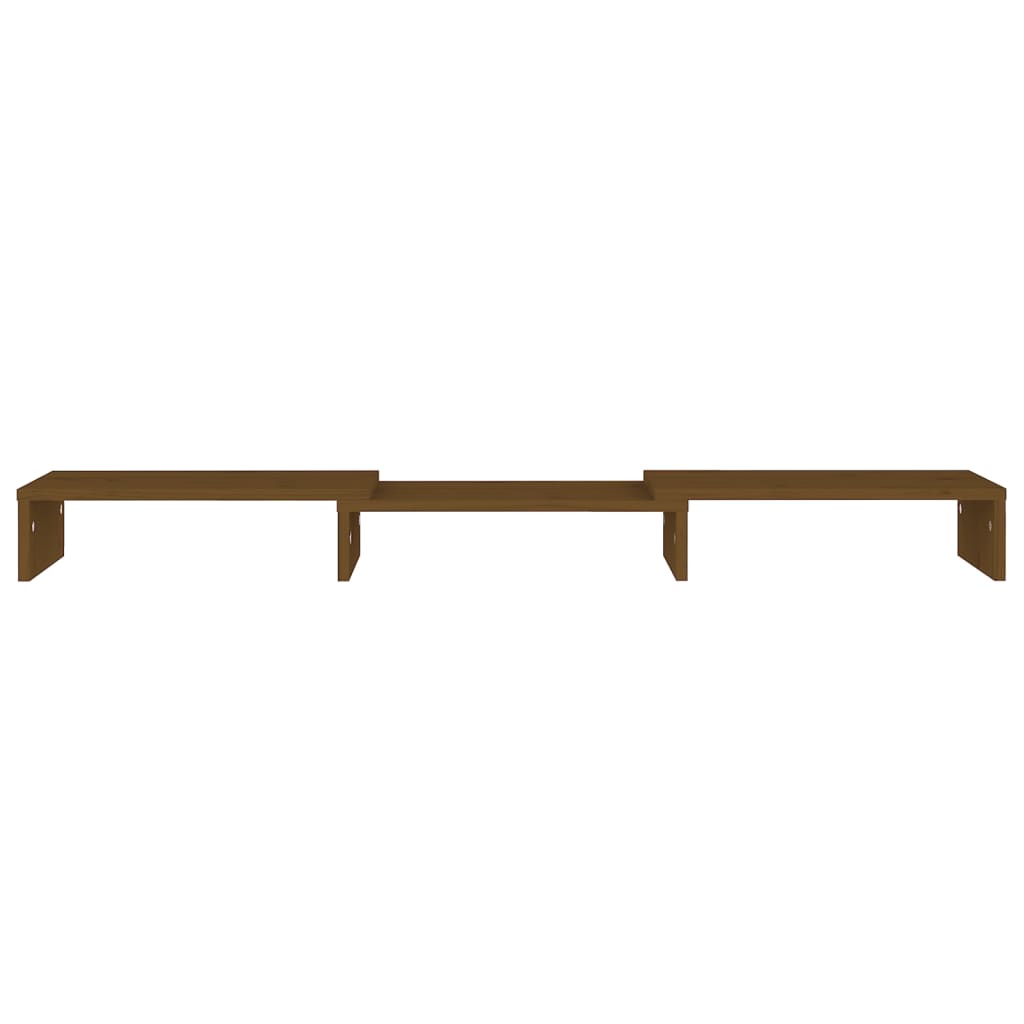 Monitor Stand Honey Brown 80x24x10.5 cm Solid Wood Pine