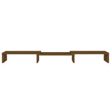 Monitor Stand Honey Brown 80x24x10.5 cm Solid Wood Pine - 45-Degree Angle