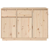 Sideboard 110x34x75 cm Solid Wood Pine - Side View