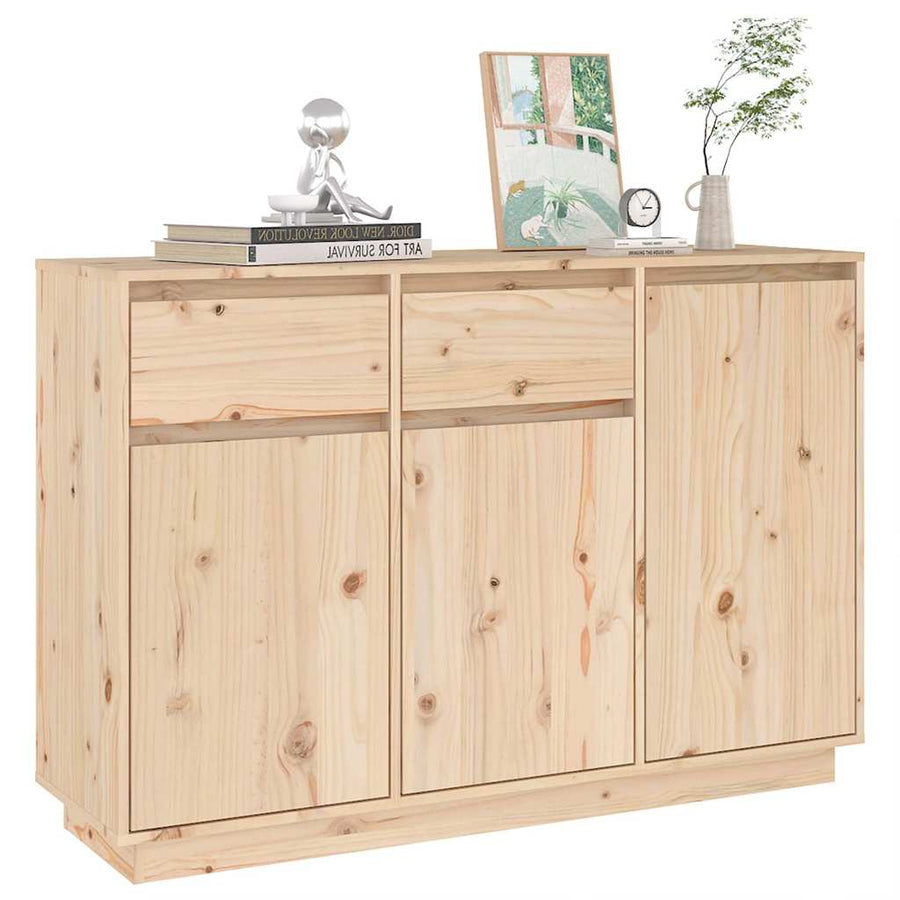 Sideboard 110x34x75 cm Solid Wood Pine