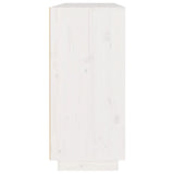 Sideboard White 110x34x75 cm Solid Wood Pine