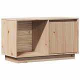 TV Cabinet 74x35x44 cm Solid Wood Pine - Front View