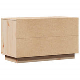 TV Cabinet 74x35x44 cm Solid Wood Pine - Close-Up Angle