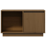 TV Cabinet Honey Brown 74x35x44 cm Solid Wood Pine - Top-Down View