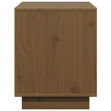 TV Cabinet Honey Brown 74x35x44 cm Solid Wood Pine