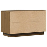 TV Cabinet Honey Brown 74x35x44 cm Solid Wood Pine - Close-Up Angle