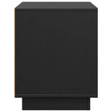 TV Cabinet Black 74x35x44 cm Solid Wood Pine