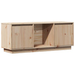 TV Cabinet 110.5x35x44 cm Solid Wood Pine
