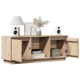 TV Cabinet 110.5x35x44 cm Solid Wood Pine - Top-Down View