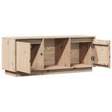 TV Cabinet 110.5x35x44 cm Solid Wood Pine - Rear View