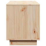TV Cabinet 110.5x35x44 cm Solid Wood Pine