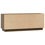 TV Cabinet Honey Brown 110.5x35x44 cm Solid Wood Pine - Low Angle