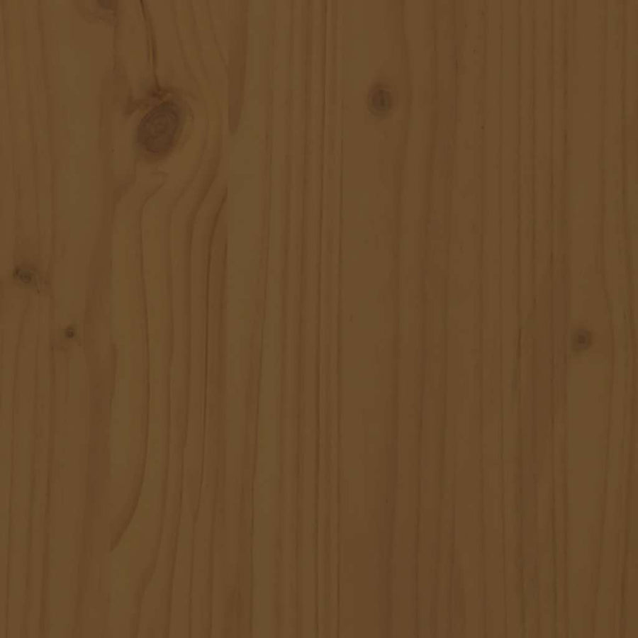 TV Cabinet Honey Brown 110.5x35x44 cm Solid Wood Pine