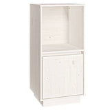 Sideboard White 38x35x80 cm Solid Wood Pine