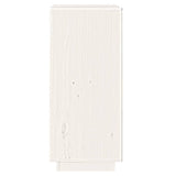 Sideboard White 38x35x80 cm Solid Wood Pine
