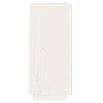 Sideboard White 38x35x80 cm Solid Wood Pine