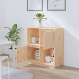 Sideboard 74x35x80cm Solid Wood Pine - Side View