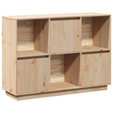Sideboard 110.5x35x80 cm Solid Wood Pine - Front View