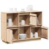 Sideboard 110.5x35x80 cm Solid Wood Pine - 45-Degree Angle