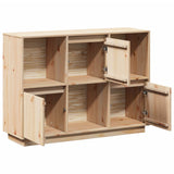 Sideboard 110.5x35x80 cm Solid Wood Pine - Close-Up Angle