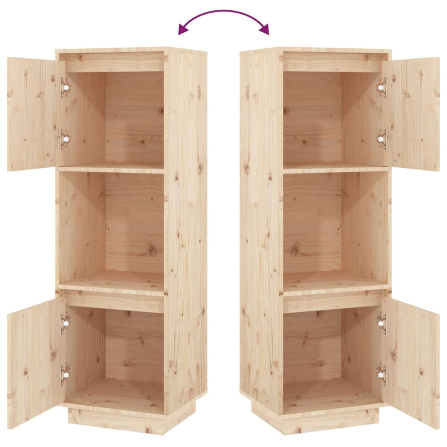 Highboard 38x35x117 cm Solid Wood Pine