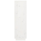 Highboard White 38x35x117 cm Solid Wood Pine