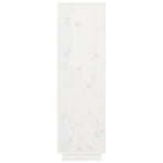Highboard White 38x35x117 cm Solid Wood Pine