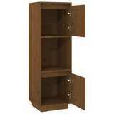 Highboard Honey Brown 38x35x117 cm Solid Wood Pine - Top-Down View