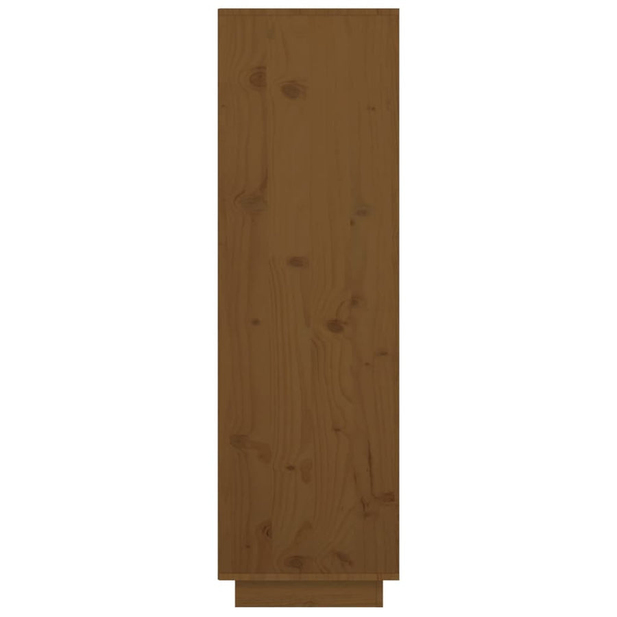 Highboard Honey Brown 38x35x117 cm Solid Wood Pine