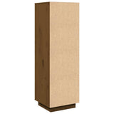 Highboard Honey Brown 38x35x117 cm Solid Wood Pine - Rear View