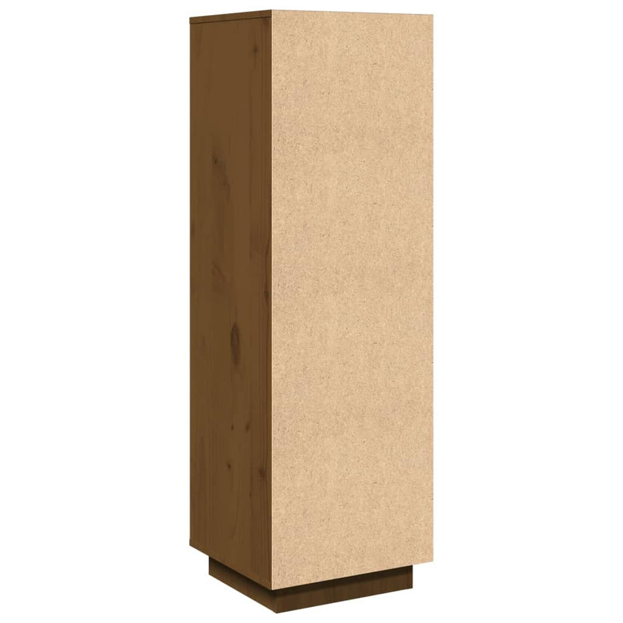 Highboard Honey Brown 38x35x117 cm Solid Wood Pine