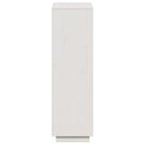 Highboard White 74x35x117 cm Solid Wood Pine