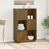 Highboard Honey Brown 74x35x117 cm Solid Wood Pine