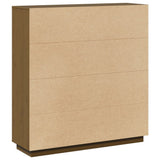 Highboard Honey Brown 110.5x35x117 cm Solid Wood Pine - Extra Image