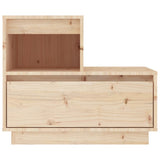 Bedside Cabinet 60x34x51 cm Solid Wood Pine - Top-Down View