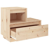 Bedside Cabinet 60x34x51 cm Solid Wood Pine - 45-Degree Angle